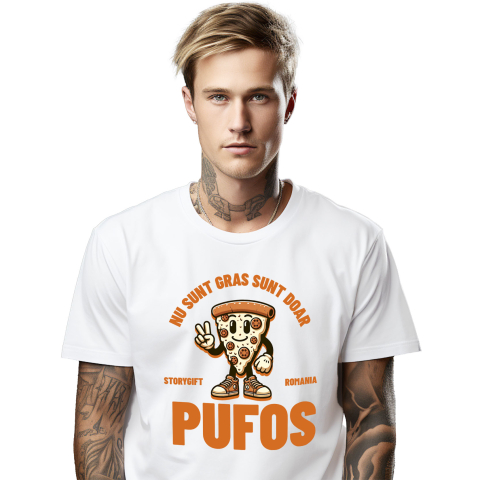Mancare - Tricou Femei, Barbati, Copii, Fata, Baiat, Unisex Personalizat Cadouri personalizate pentru iubitorii de pizza și fast food | Pizza cu sneakers și text amuzant