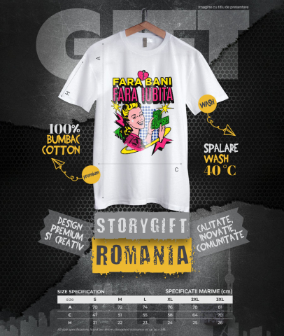Tricou Femei, Barbati, Copii, Fata, Baiat, Unisex Personalizat Femeie Retro Numărând Bancnote Bani – „Fără Bani Fără Iubită” – Cadou Personalizat pentru Familie, Tati, Copii, Prieteni [3]