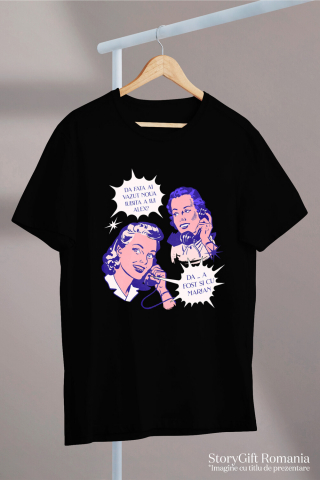 Tricou Femei, Barbati, Copii, Fata, Baiat, Unisex Personalizat Cadouri amuzante personalizate pentru prieteni - barfe și drama cu iubita lui Alex și fosta lui Marian [2]