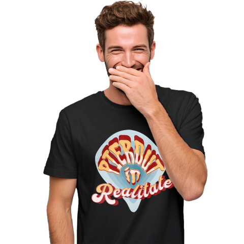 Citate - Tricou Femei, Barbati, Copii, Fata, Baiat, Unisex Personalizat Pierdut în Realitate – Tricou Personalizat cu Mesaj Horror