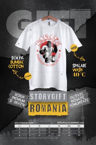 Tricou Femei, Barbati, Copii, Fata, Baiat, Unisex Personalizat Gorila Karate – Design Motivațional Arte Marțiale și Luptă [3]