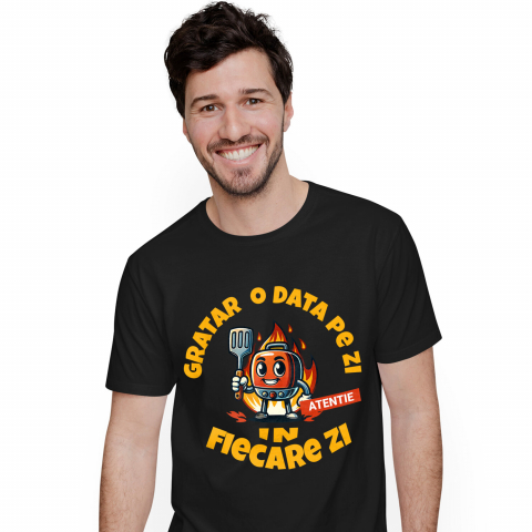 MANCARE - Tricou Femei, Barbati, Copii, Fata, Baiat, Unisex Personalizat Produse personalizate pentru iubitorii de grătar | Cadouri amuzante cu paletă și flăcări