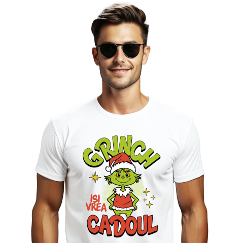 Craciun - Tricou Femei, Barbati, Copii, Fata, Baiat, Unisex Personalizat Grinch În Costum Moș Crăciun - Cadouri Haioase pentru Crăciun