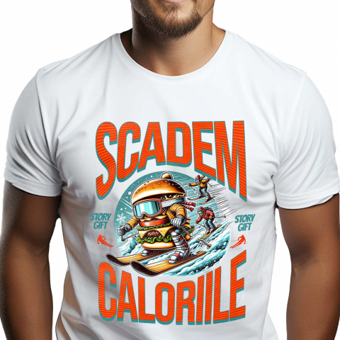 SPORT - Tricou Femei, Barbati, Copii, Fata, Baiat, Unisex Personalizat Hamburger Cu Ochelari De Snowboard – Design Amuzant pentru Iubitorii Iernii