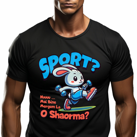 Tricou Femei, Barbati, Copii, Fata, Baiat, Unisex Personalizat Iepure Sportiv Gri Cu Gantere – Design Haios pentru Cadouri Personalizate