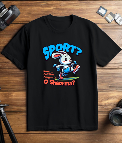 Tricou Femei, Barbati, Copii, Fata, Baiat, Unisex Personalizat Iepure Sportiv Gri Cu Gantere – Design Haios pentru Cadouri Personalizate [2]