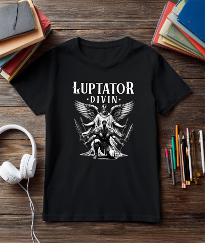 Tricou Femei, Barbati, Copii, Fata, Baiat, Unisex Personalizat Inger Samurai cu Aripi - Statuie Motivatională pentru Bărbați și Femei [2]