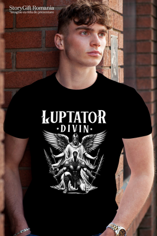 Tricou Femei, Barbati, Copii, Fata, Baiat, Unisex Personalizat Inger Samurai cu Aripi - Statuie Motivatională pentru Bărbați și Femei [1]