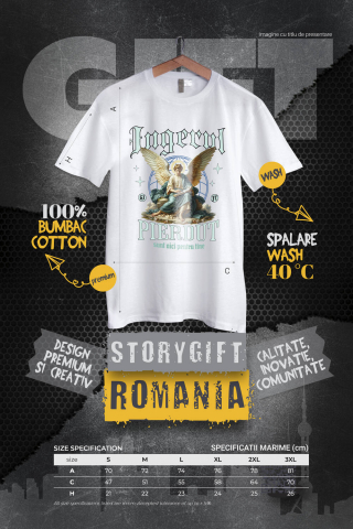 Tricou Femei, Barbati, Copii, Fata, Baiat, Unisex Personalizat Înger Stil Ortodox cu Text „Îngerul Pierdut, Sunt Aici Pentru Tine” - Cadou Personalizat Spiritual pentru Familie și Prieteni [3]