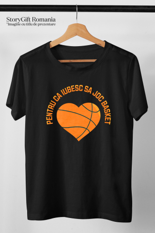 Tricou Femei, Barbati, Copii, Fata, Baiat, Unisex Personalizat Design Motivațional – Baschet, Sănătate și Spirit de Echipă [2]