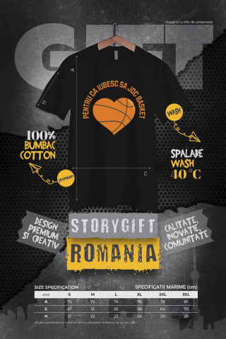 Tricou Femei, Barbati, Copii, Fata, Baiat, Unisex Personalizat Design Motivațional – Baschet, Sănătate și Spirit de Echipă [3]