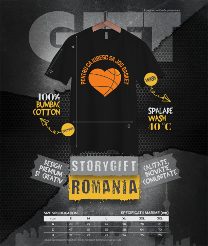 Tricou Femei, Barbati, Copii, Fata, Baiat, Unisex Personalizat Design Motivațional – Baschet, Sănătate și Spirit de Echipă [3]