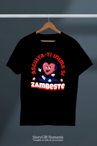 Tricou Femei, Barbati, Copii, Fata, Baiat, Unisex Personalizat „Căști Audio Personalizate „Inima Veselă” - Cadouri Unice pentru Familie, Copii, Tati și Prieteni” [2]