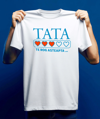 Tricou Femei, Barbati, Copii, Fata, Baiat, Unisex Personalizat Cadouri Personalizate Tata | Inimi Pline de Culoare, Iubire și Familie [2]