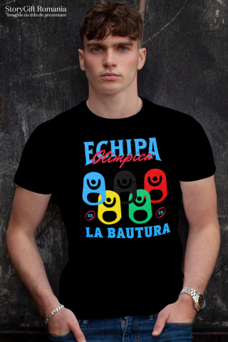 Tricou Femei, Barbati, Copii, Fata, Baiat, Unisex Personalizat Echipa Olimpică la Băutură - Tricou Personalizat Amuzant pentru Petrecăreți [1]