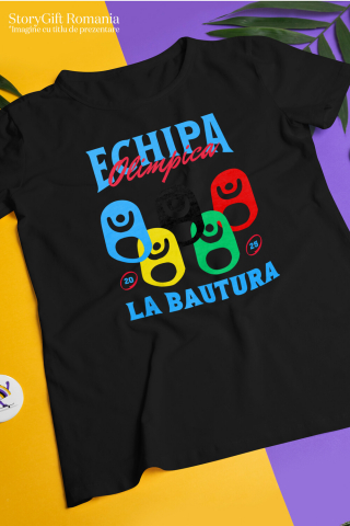 Tricou Femei, Barbati, Copii, Fata, Baiat, Unisex Personalizat Echipa Olimpică la Băutură - Tricou Personalizat Amuzant pentru Petrecăreți [2]