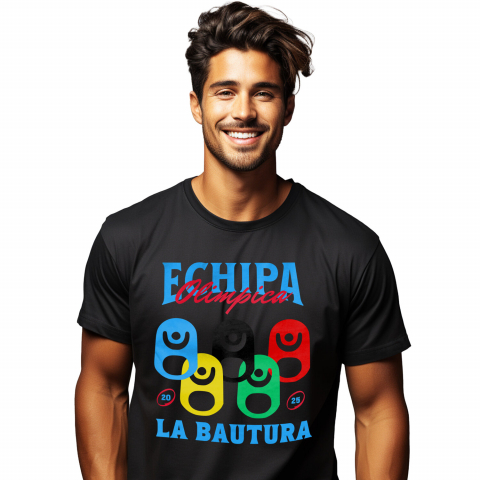 SPORT - Tricou Femei, Barbati, Copii, Fata, Baiat, Unisex Personalizat Echipa Olimpică la Băutură - Tricou Personalizat Amuzant pentru Petrecăreți