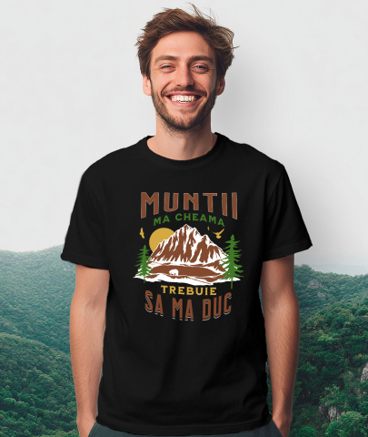Tricou Femei, Barbati, Copii, Fata, Baiat, Unisex Personalizat "Munte Înalt Apus De Soare – Aventură în Natură și Peisaje Montane" [1]