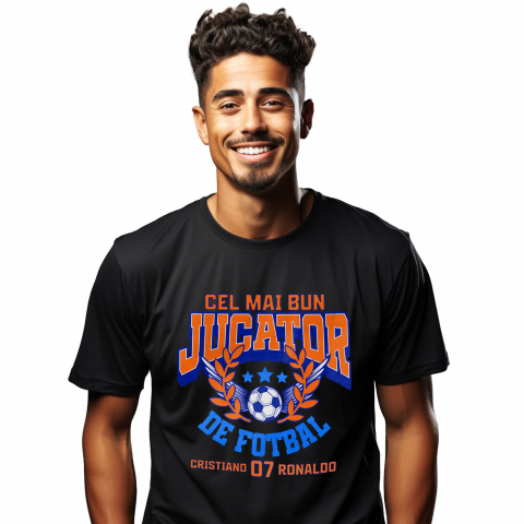 SPORT - Tricou Femei, Barbati, Copii, Fata, Baiat, Unisex Personalizat Mingi Fotbal Personalizate pentru Copii și Familii - Cadouri Sportive Unice