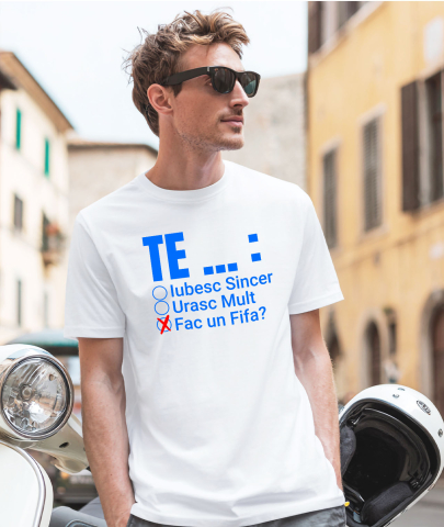 Tricou Femei, Barbati, Copii, Fata, Baiat, Unisex Personalizat Iubitorii de Jocuri Video FIFA - Te Iubesc Urasc - Cadou Personalizat Fotbal [1]