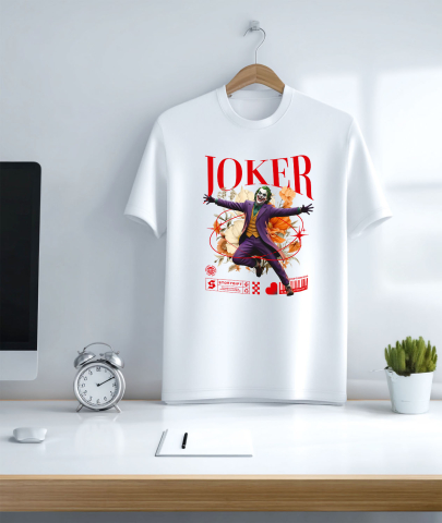 Tricou Barbati cu Joker: Flori Magice din Universul Disney 100% Bumbac, Alb, S [2]
