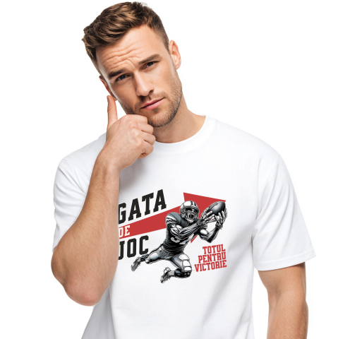 Tricou Femei, Barbati, Copii, Fata, Baiat, Unisex Personalizat Jucător de Fotbal American – Design Sportiv pentru Cadouri Personalizate