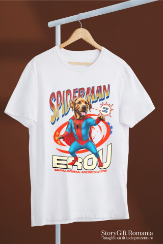 Tricou Femei, Barbati, Copii, Fata, Baiat, Unisex Personalizat Labrador Retriever în Costum Spider-Man - Cadou Personalizat pentru Copii și Familie [2]