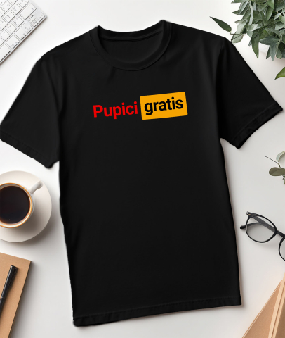 Tricou Femei, Barbati, Copii, Fata, Baiat, Unisex Personalizat Logo Haios Roșu Galben cu Mesaje de Dragoste și Pupici - Cadouri Personalizate Amuzante pentru Familie și Prieteni [2]