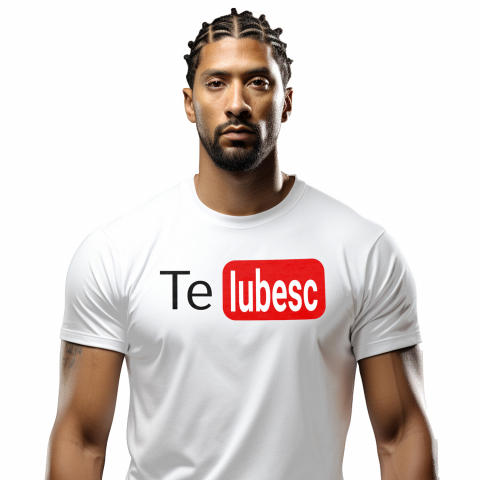 Tricou Femei, Barbati, Copii, Fata, Baiat, Unisex Personalizat „Logo Platforma Streaming Video - Cadou Personalizat Iubita, Valentine's Day și Dragobete”