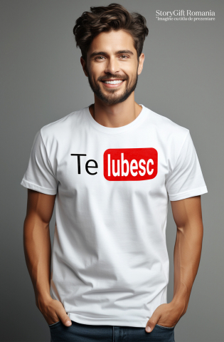 Tricou Femei, Barbati, Copii, Fata, Baiat, Unisex Personalizat „Logo Platforma Streaming Video - Cadou Personalizat Iubita, Valentine's Day și Dragobete” [1]