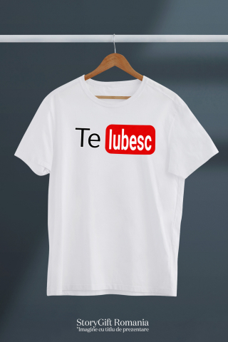Tricou Femei, Barbati, Copii, Fata, Baiat, Unisex Personalizat „Logo Platforma Streaming Video - Cadou Personalizat Iubita, Valentine's Day și Dragobete” [2]