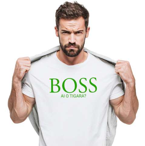 Tricou Femei, Barbati, Copii, Fata, Baiat, Unisex Personalizat Logo Firmă Lux „Ai o țigară, fashion milionar” – Mesaj Haios și Cadou Personalizat pentru Bărbați