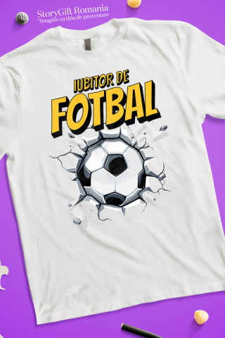 Tricou Femei, Barbati, Copii, Fata, Baiat, Unisex Personalizat Lovitură Minge Fotbal – Design Motivațional pentru Iubitorii de Sport [2]