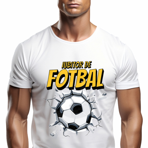 Tricou Personalizat - Tricou Femei, Barbati, Copii, Fata, Baiat, Unisex Personalizat Lovitură Minge Fotbal – Design Motivațional pentru Iubitorii de Sport