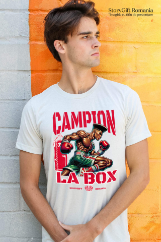 Tricou Femei, Barbati, Copii, Fata, Baiat, Unisex Personalizat Luptător Puternic De Box – Design Sportiv Personalizat Pentru Campioni [1]