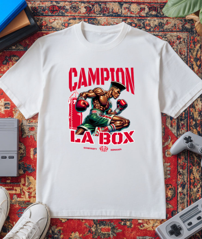Tricou Femei, Barbati, Copii, Fata, Baiat, Unisex Personalizat Luptător Puternic De Box – Design Sportiv Personalizat Pentru Campioni [2]