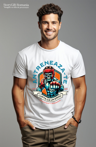 Tricou Femei, Barbati, Copii, Fata, Baiat, Unisex Personalizat Luptător MMA – Motivație, Forță și Spirit de Competitie [1]