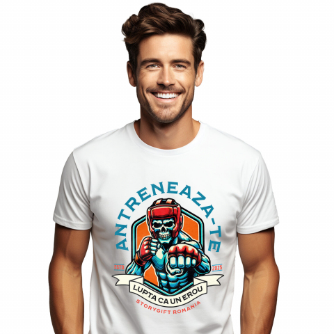 Tricou Personalizat - Tricou Femei, Barbati, Copii, Fata, Baiat, Unisex Personalizat Luptător MMA – Motivație, Forță și Spirit de Competitie