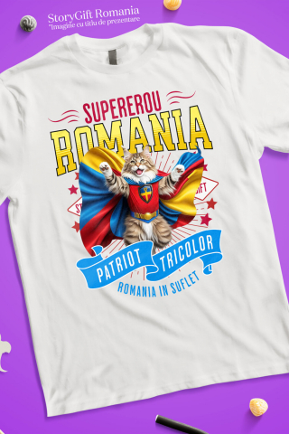 Tricou Femei, Barbati, Copii, Fata, Baiat, Unisex Personalizat Pisică Maine Coon În Costum de Căpitan România - Cadouri Personalizate pentru Familie și Prieteni [2]