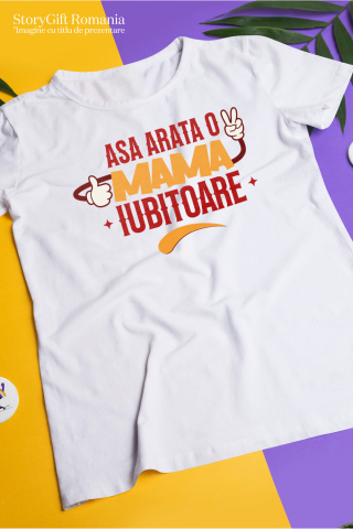 Tricou Femei, Barbati, Copii, Fata, Baiat, Unisex Personalizat "Așa Arată O Mamă Bună – Cadouri Personalizate cu Maini și Semne Vesele" [2]