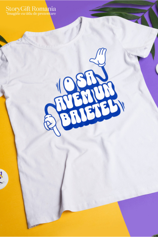 Tricou Femei, Barbati, Copii, Fata, Baiat, Unisex Personalizat Mickey Mouse Anunț Sarcină Băiețel | Cadou Personalizat Familie [2]