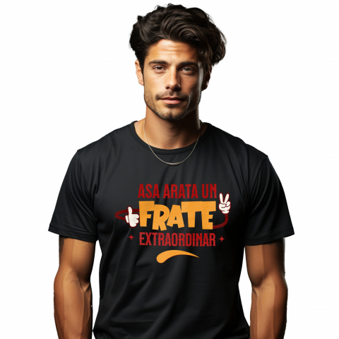 Familie - Tricou Femei, Barbati, Copii, Fata, Baiat, Unisex Personalizat Cadou Personalizat pentru Frate | Mickey Mouse | Semn Pace și OK | Familie și Iubire