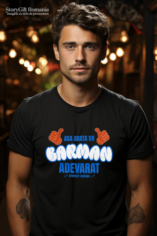 Tricou Femei, Barbati, Copii, Fata, Baiat, Unisex Personalizat „Cană Personalizată „Semn OK” - Cadou pentru Barmani Adevărați și Iubitorii de Băuturi” [1]