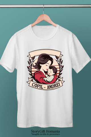 Tricou Femei, Barbati, Copii, Fata, Baiat, Unisex Personalizat Mama și Copil - „Iubire Eternă” | Cadou Personalizat pentru Familie [2]