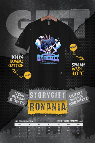 Tricou Femei, Barbati, Copii, Fata, Baiat, Unisex Personalizat Mână Schelet cu Manetă Jocuri Video „Gamerii Nu Mor Doar Se Revanșează” - Cadou Personalizat pentru Gameri și Familie [3]