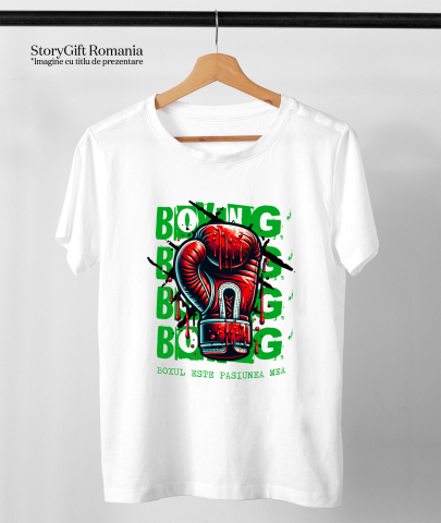 Tricou Femei, Barbati, Copii, Fata, Baiat, Unisex Personalizat Mănuși de Box și Cadouri Personalizate – Motivație și Determinare în Sport [2]
