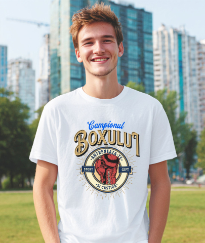 Tricou Femei, Barbati, Copii, Fata, Baiat, Unisex Personalizat Mănușă de Box – Design Motivațional pentru Sportivi și Luptători [1]