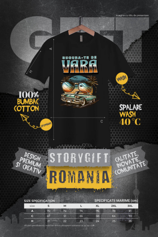 Tricou Femei, Barbati, Copii, Fata, Baiat, Unisex Personalizat "Mașină Vintage și Ochelari de Soare – Bucură-te de Vara cu Produse Personalizate" [3]