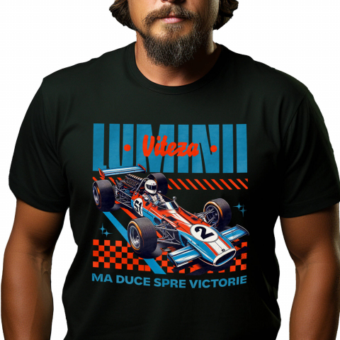 Tricou Femei, Barbati, Copii, Fata, Baiat, Unisex Personalizat Mașină De Curse Formula 1 – Viteză, Adrenalină și Performanță