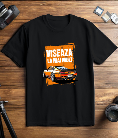 Tricou Femei, Barbati, Copii, Fata, Baiat, Unisex Personalizat Mașină De Curse Tunată – Putere, Viteză și Motivație [2]